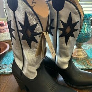 Ariat Black and Silver Heeled Boots
